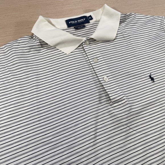 Polo Ralph Lauren Other - Polo Golf Ralph Lauren Mens XL Black White Striped Pima Cotton Black Kapalua GC